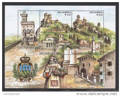 San Marino - 2002 Tourism Block MNH__(THB-3421) - Blocs-feuillets