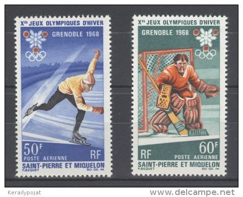 St.Pierre &amp; Miquelon - 1968 Grenoble MNH__(TH-10114) - Unused Stamps