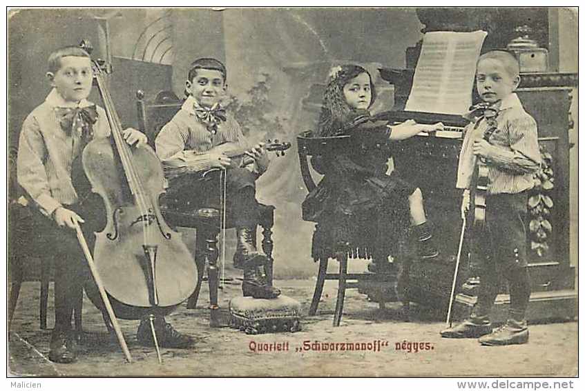 Pays Divers-hongrie - Ref 857 -quartett "schwarzmanoff" Négyes - Orchestre - Thème Musique - - Hungría