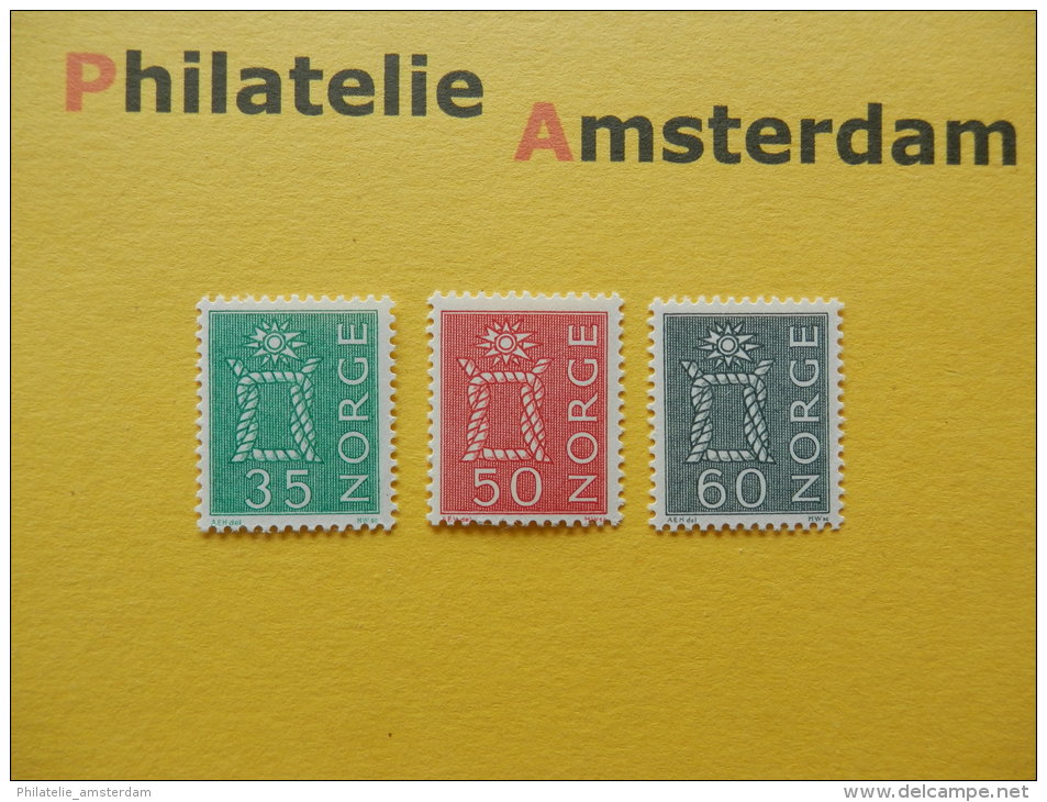 Norway 1962, KNOTS &amp; POLAR STAR / KNOPEN EN POOLSTER: Mi 482-84, ** - Unused Stamps