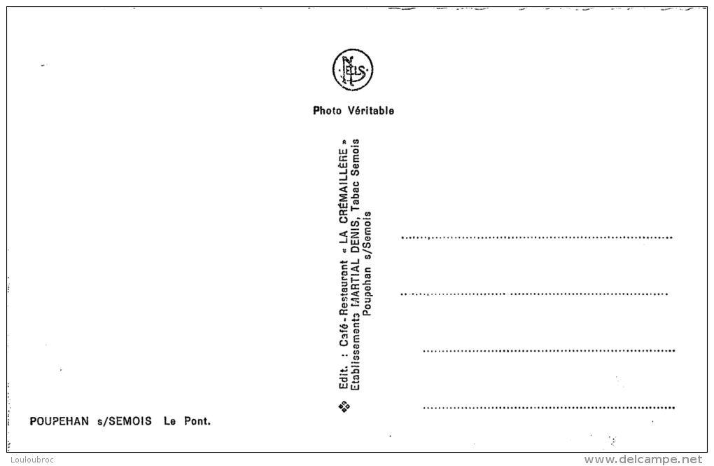 POUPEHAN SUR SEMOIS LE PONT - Bouillon