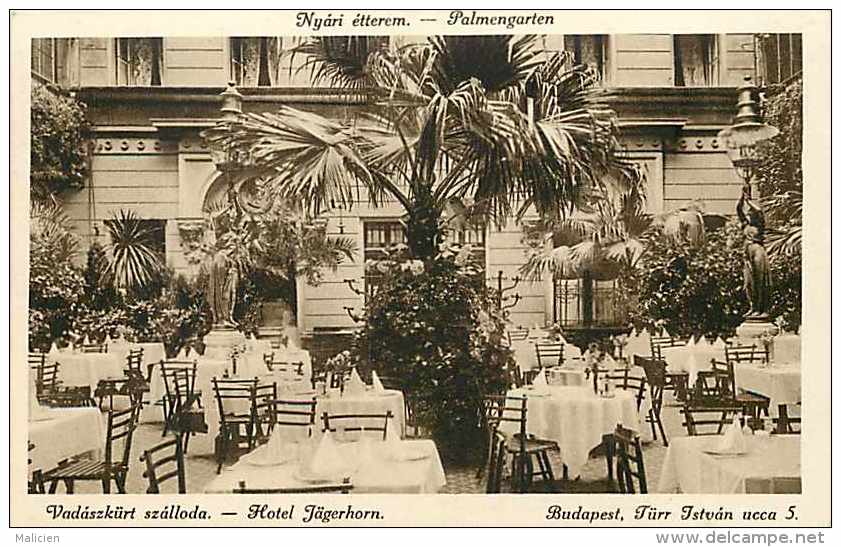 Pays Divers- Hongrie - Ref 818  -  Budapest - Hôtel  Jägerhorn -   Carte Bon état - - Hongrie