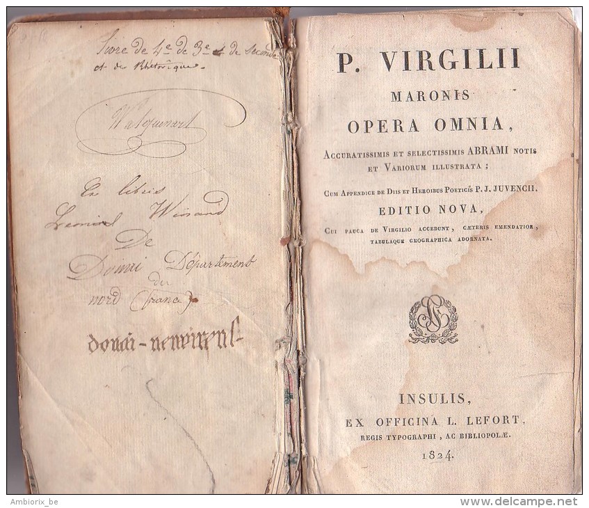 P VIRGILII MARONIS OPERA OMNIA 1824 - Antiquariat