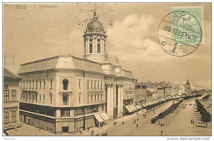 Pays Divers-roumanie - Ref 801 - Arad  -andrassytér - Carte Bon état  - - Roumanie