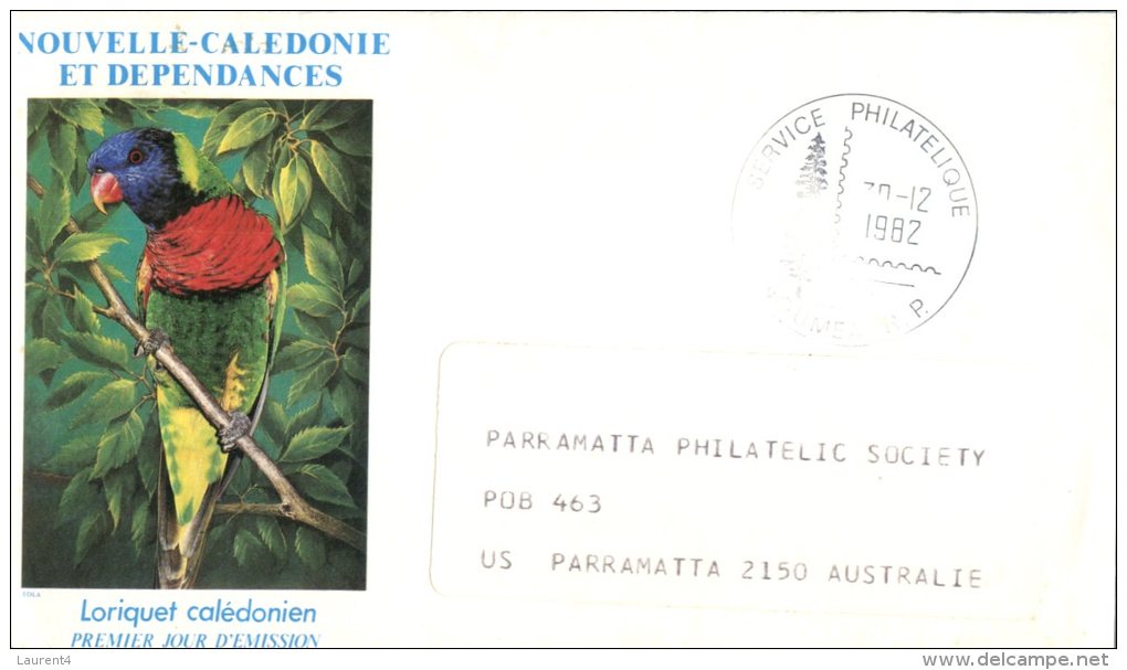 (454) New Caledonia FDC  -Premier Jour - 1982 - Loriquet - FDC