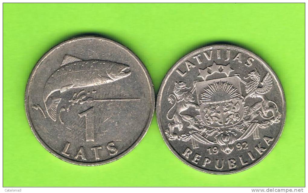 LATVIA - LETONIA - 1 Lats 1992  KM12 - Latvia