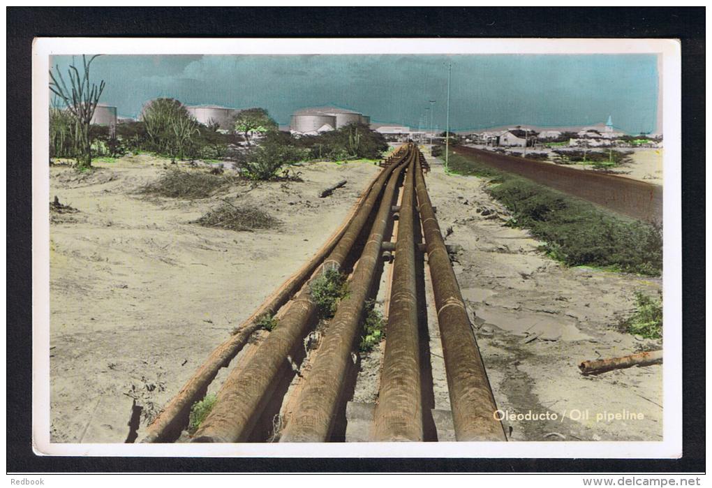 RB 943 - Real Photo Postcard - Oleoducto / Oil Pipeline - Maracaibo Venezuela - Venezuela