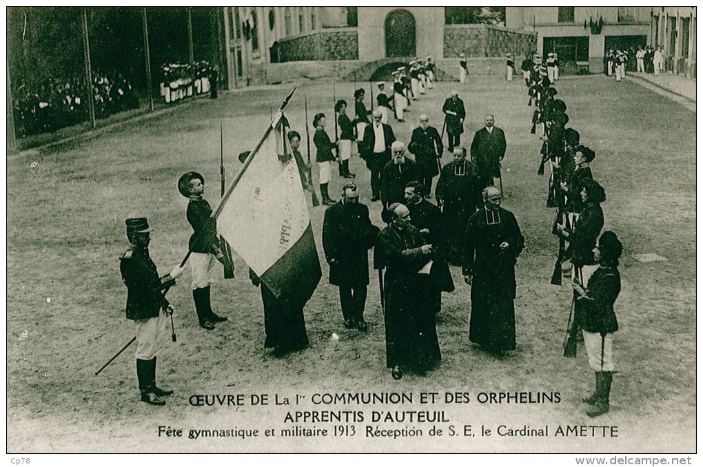 Oeuvre De La 1er Communion Et Des Orphelins Apprentis D'Auteuil-fête Gymnastique 1913 Cardinal Amette - Boulogne Billancourt