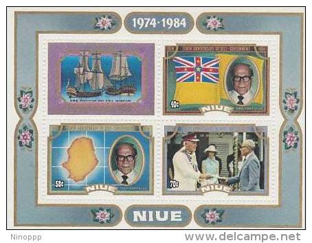 Niue-1984 10th Anniversary Independence MS MNH - Niue