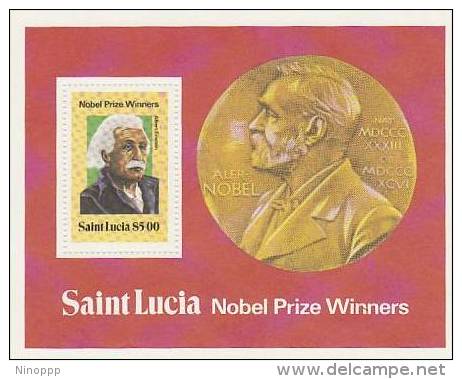 St.Lucia-Nobel Price Winner Einstein MS MNH - St.Lucia (1979-...)