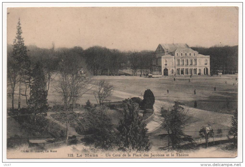 - 72 - LE MANS (Sarthe). -  Un Coin De La Place Des Jacobins Et Le Théâtre. - - Le Mans