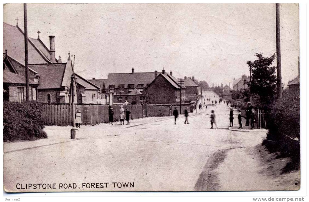 NOTTS - FOREST TOWN - CLIPSTONE ROAD 1916 Nt40 - Other & Unclassified