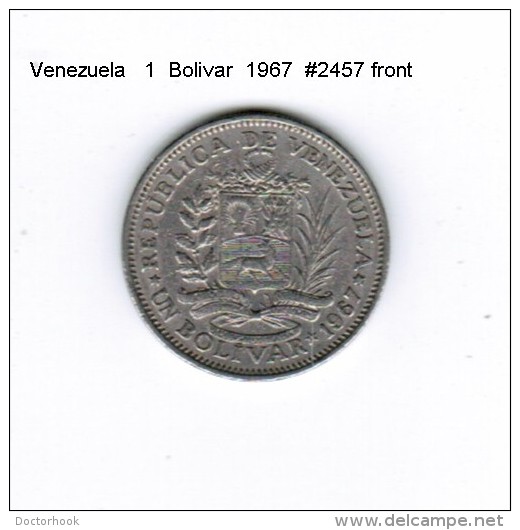 VENEZUELA   1  BOLIVAR  1967  (Y # 42) - Venezuela