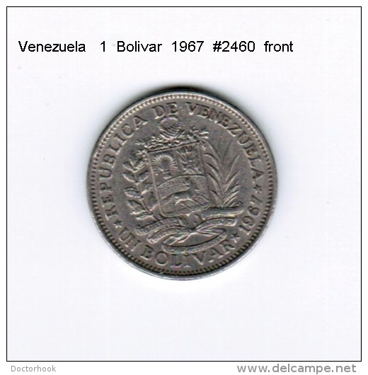 VENEZUELA   1  BOLIVAR  1967  (Y # 42) - Venezuela