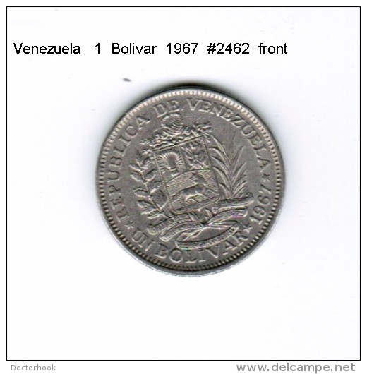 VENEZUELA   1  BOLIVAR  1967  (Y # 42) - Venezuela