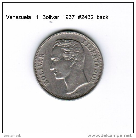 VENEZUELA   1  BOLIVAR  1967  (Y # 42) - Venezuela