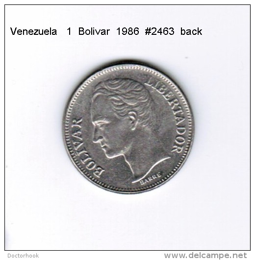 VENEZUELA   1  BOLIVAR  1986  (Y # 52) - Venezuela