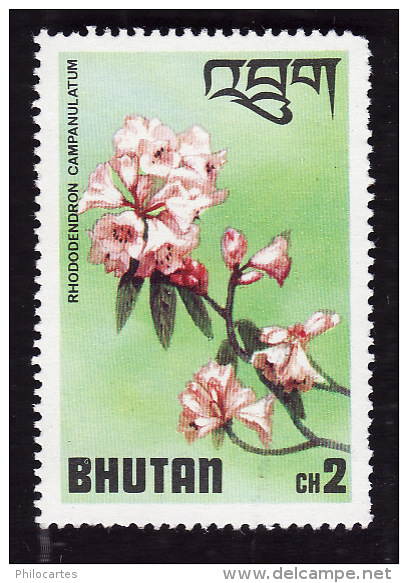 BHOUTAN  1976 - YT  476  - Rhododendron  - NEUF* - Bhoutan