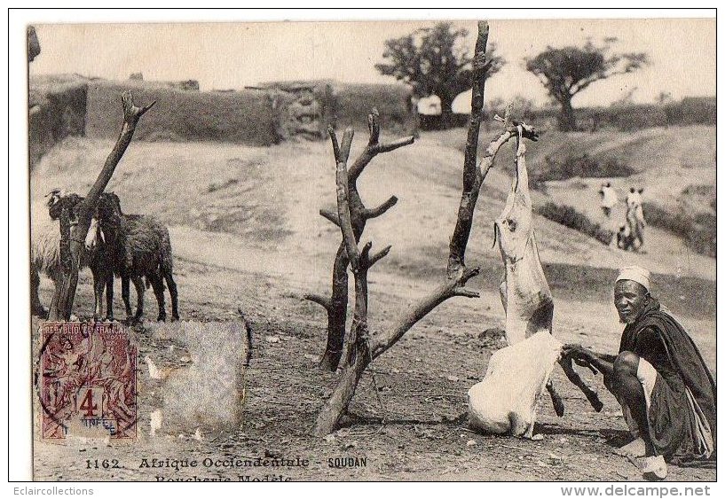 Afrique Noire   Soudan    Boucherie Modèle ??  (Voir Scan ) - Soudan