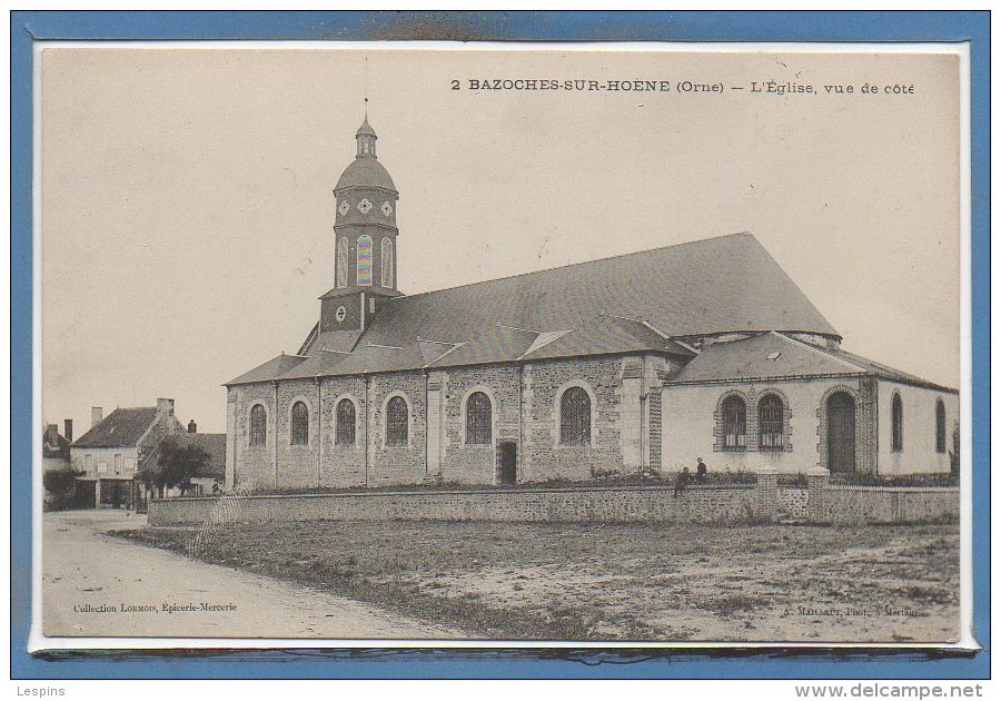 61 - BAZOCHES Sur HOESNE --  L´Eglise , Vue De Coté - Bazoches Sur Hoene