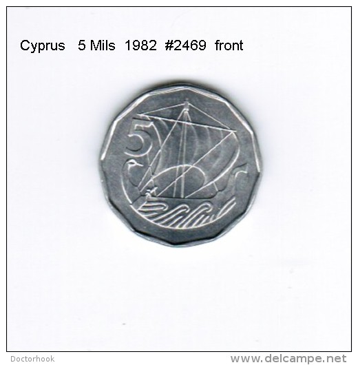 CYPRUS    5  MILS  1982  (KM # 50.2) - Cyprus