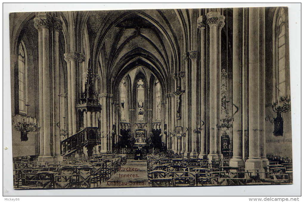 CHATEAU SALINS -- Intérieur De L'Eglise  Carte Allemande  éd G.Canton - Chateau Salins