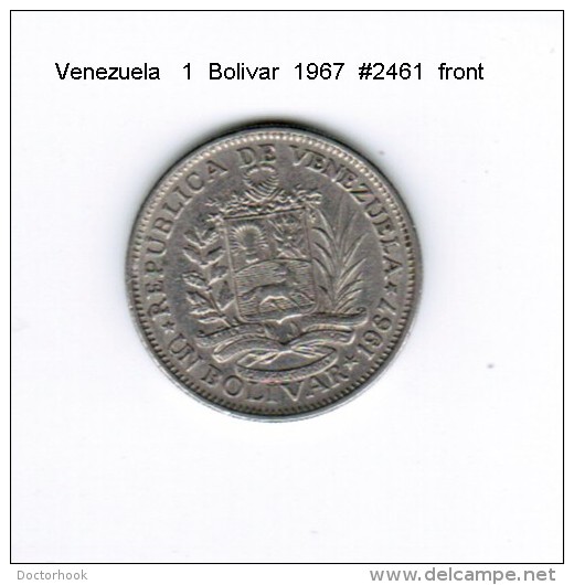 VENEZUELA   1  BOLIVAR  1967  (Y # 42) - Venezuela