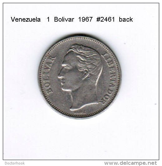 VENEZUELA   1  BOLIVAR  1967  (Y # 42) - Venezuela