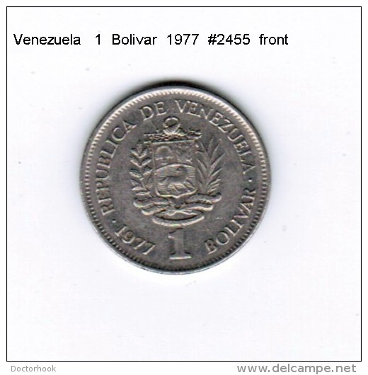 VENEZUELA   1  BOLIVAR  1977  (Y # 52) - Venezuela