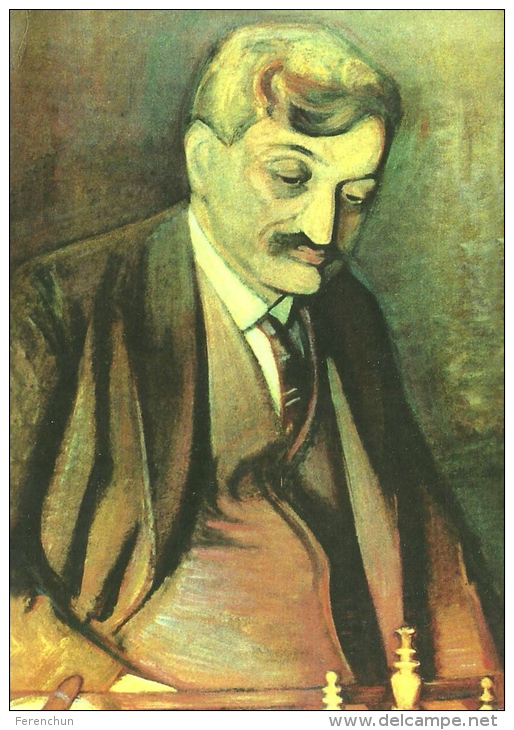 CHESS * SPORT * EMANUEL LASKER * WORLD CHESS CHAMPION * PAINTING & DRAWING * Caissa CCC 0027 * Hungary - Echecs