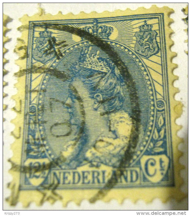 Netherlands 1898 Queen Wilhelmina 12.5c - Used - Oblitérés