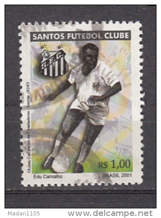 BRAZIL, 2001,  Santos Club, Football Cup Winners, Soccer, Used - Clubs Mythiques