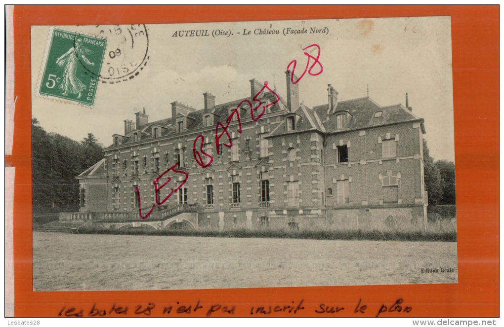 CPA  60,  AUTEUIL, Le Château (Façade Nord),    Juil  2013 1401 - Autres & Non Classés