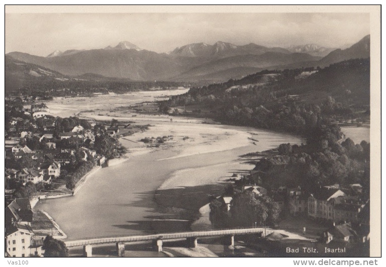 CPA BAD TOLZ- PANORAMA, BRIDGES - Bad Toelz