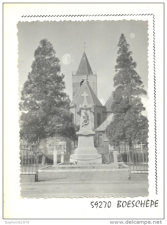 NORD PAS DE CALAIS - 59 - NORD - BOESCHEPE - Monument Aux Morts - CPSM Avec Véritable Photo - Monuments Aux Morts