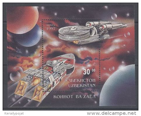 Uzbekistan - 1997 Cosmos Block MNH__(TH-9858) - Ouzbékistan