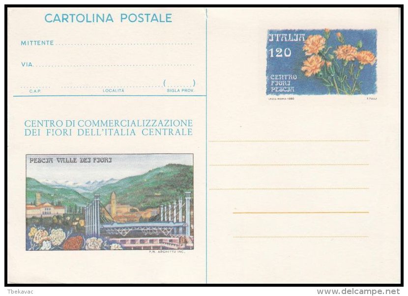 Italy 1980, Illustrated Postal Stationery, Mint - Interi Postali