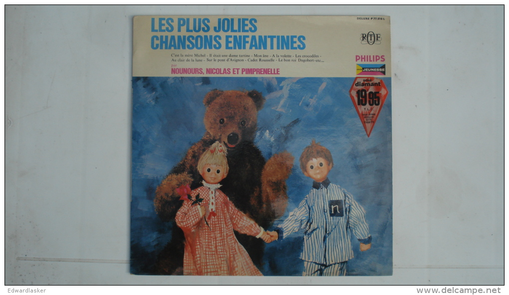33T Chansons Par NOUNOURS, Nicolas Et Pimprenelle De L´émission "Bonne Nuit Les Petits" - Altri & Non Classificati
