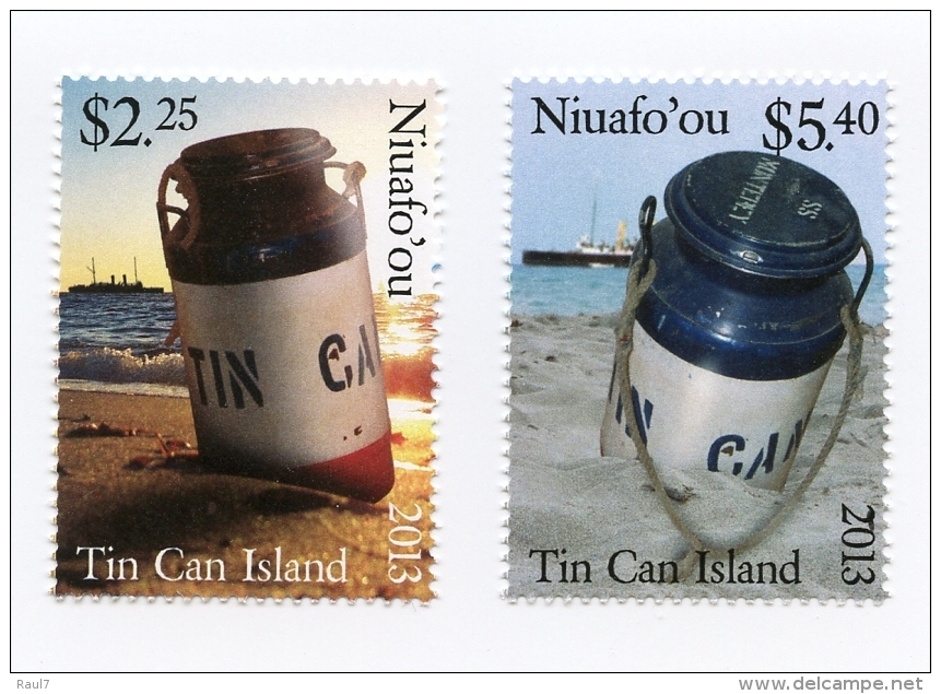 NIUAFO'OU - 2013 - Histoire Postal De L'ile Tin Can  -  2val Neufs // Mnh - Tonga (1970-...)