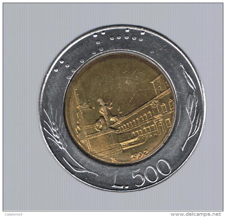 ITALIA - ITALY = 500 Liras 1992 - 500 Lire