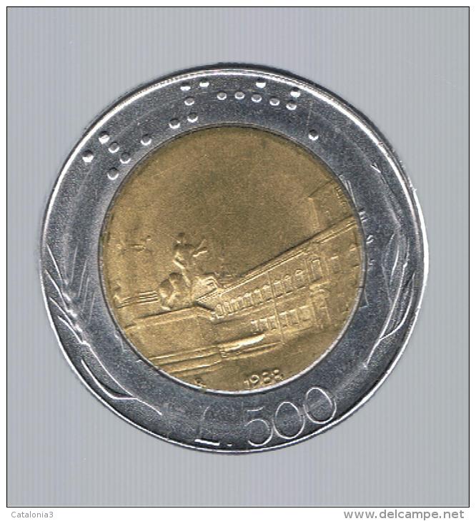 ITALIA - ITALY = 500 Liras 1988 - 500 Lire