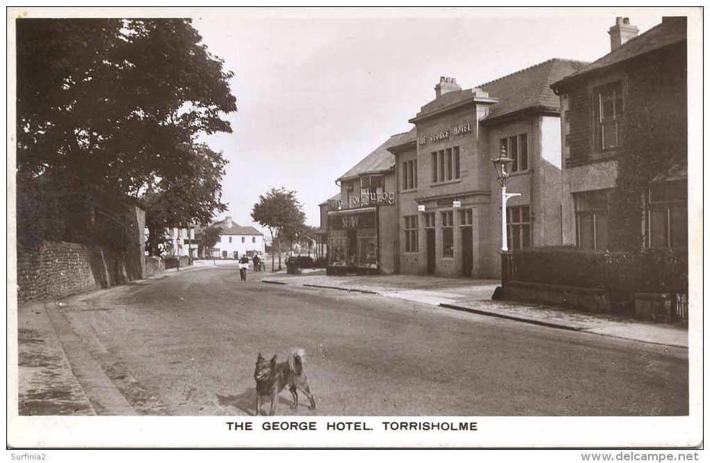 LANCS - MORECAMBE - TORRISHOLME - THE GEORGE HOTEL RP La2111 - Other & Unclassified