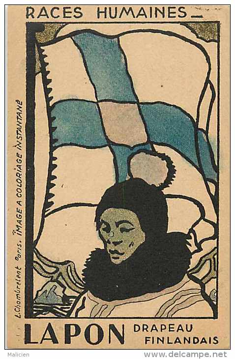 Pays Divers Finlande - Ref 696  -races Humaines -image Phoscao - Lapon -drapeau Fonlandais - Image Bon état - - Finlande