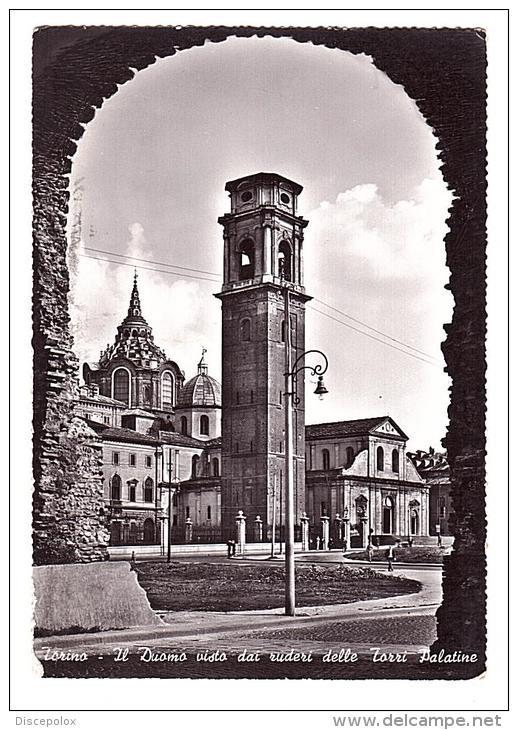 Y819 Torino - Il Duomo Visto Dai Ruderi Delle Torri Palatine / Viaggiata 1959 - Churches