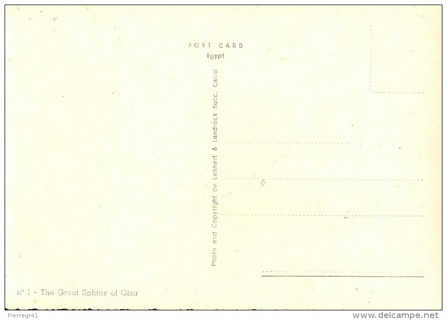 CPA-1955-EGYPTE-GIZEH-LE GRAND SPHINX - TBE - Gizeh