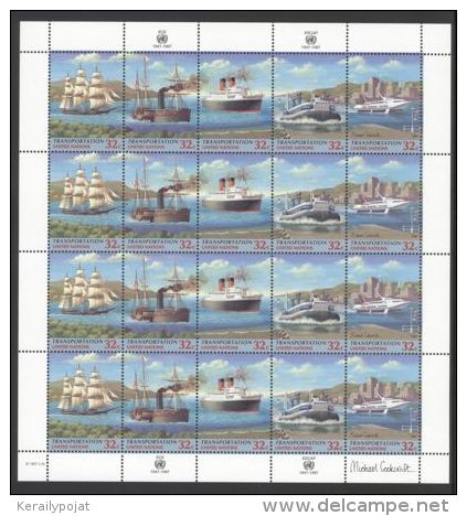 United States (UN New-York) - 1997 Ships Sheet MNH__(THB-554) - Ungebraucht