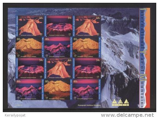 United States (UN New-York) - 2002 Year Of Mountain Sheet MNH__(THB-464) - Neufs