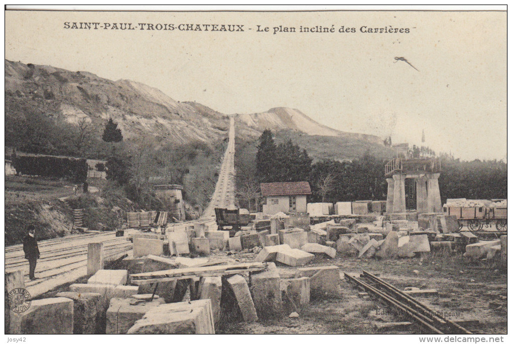 26  ST-PAUL-TROIS-CHATEAUX  L E PLAN INCLINE DES CARRIERES - Sonstige & Ohne Zuordnung