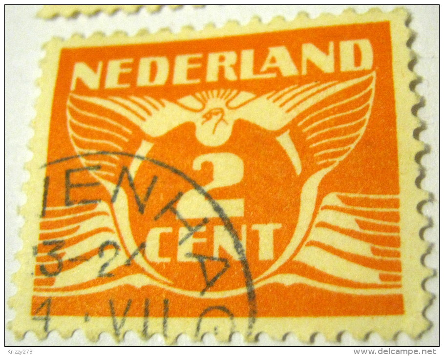 Netherlands 1924 Carrier Pigeon 2c - Used - Used Stamps