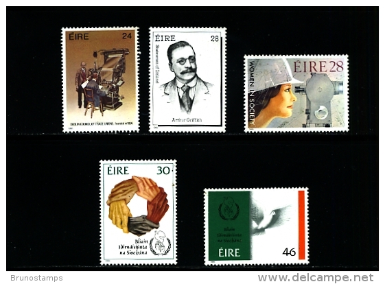 IRELAND/EIRE - 1986  ANNIVERSARIES AND COMMEMORATIONS  SET  MINT NH - Unused Stamps